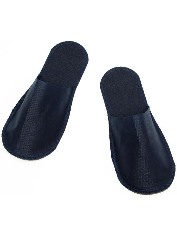 Одноразовые тапочки Стандарт, синие, с закрытым мысом, 42 р.