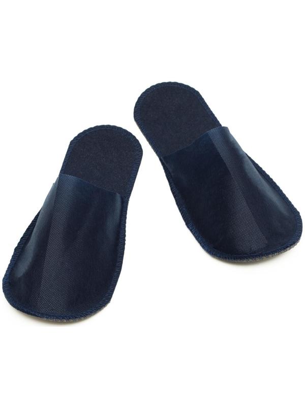 Одноразовые тапочки Стандарт, синие, с закрытым мысом, 42 р.