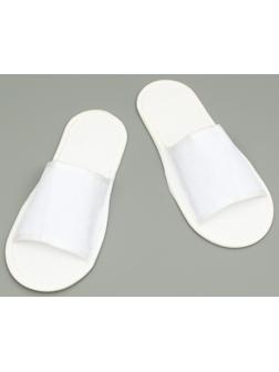 Тапочки одноразовые, махровые, подошва 5 мм, белые, 42 р.