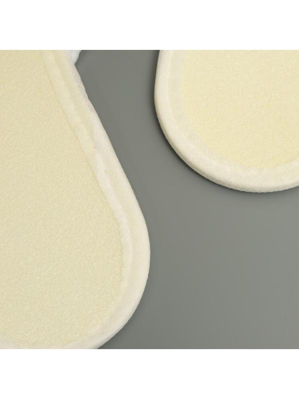 Тапочки одноразовые, махровые, подошва 5 мм, белые, 42 р.