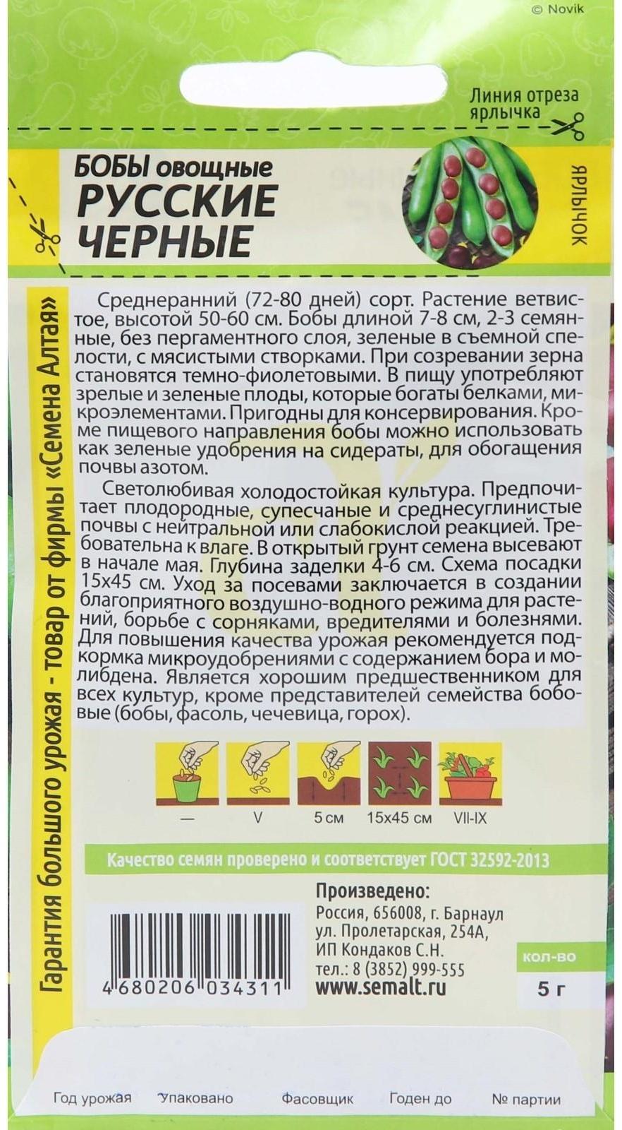 Семена Бобы 