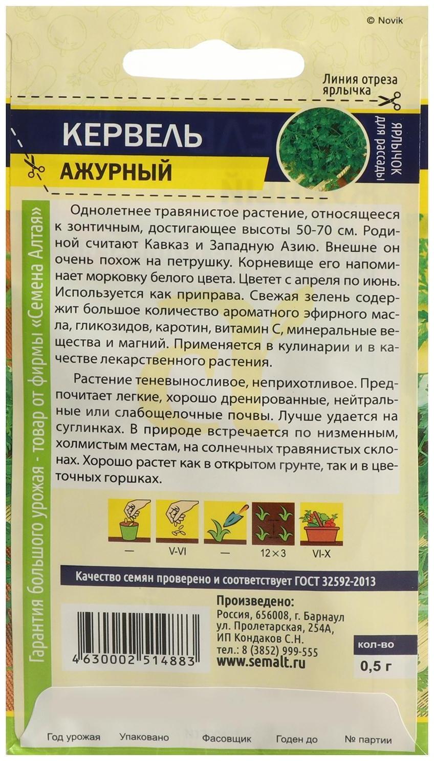 Семена Кервель 