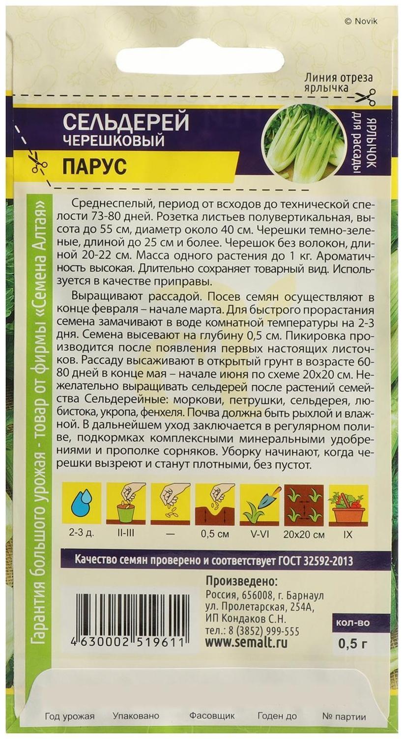 Семена Сельдерей 