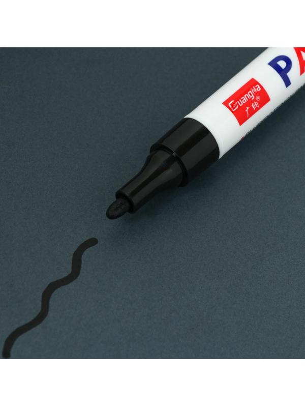 Маркер-краска для шин водонепроницаемая на маслянной основе, черный