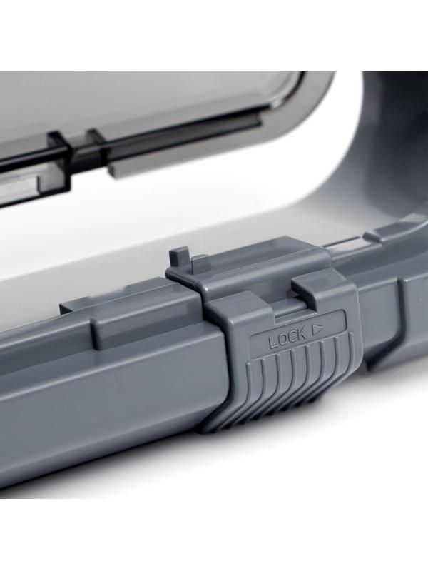 Дверца для кошек «БАРСИК», проём 145*145 мм, толщина двери 36-42 мм, серый