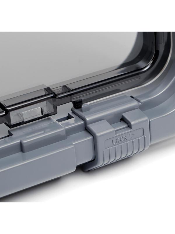 Дверца для кошек «БАРСИК», проём 145*145 мм, толщина двери 36-42 мм, серый