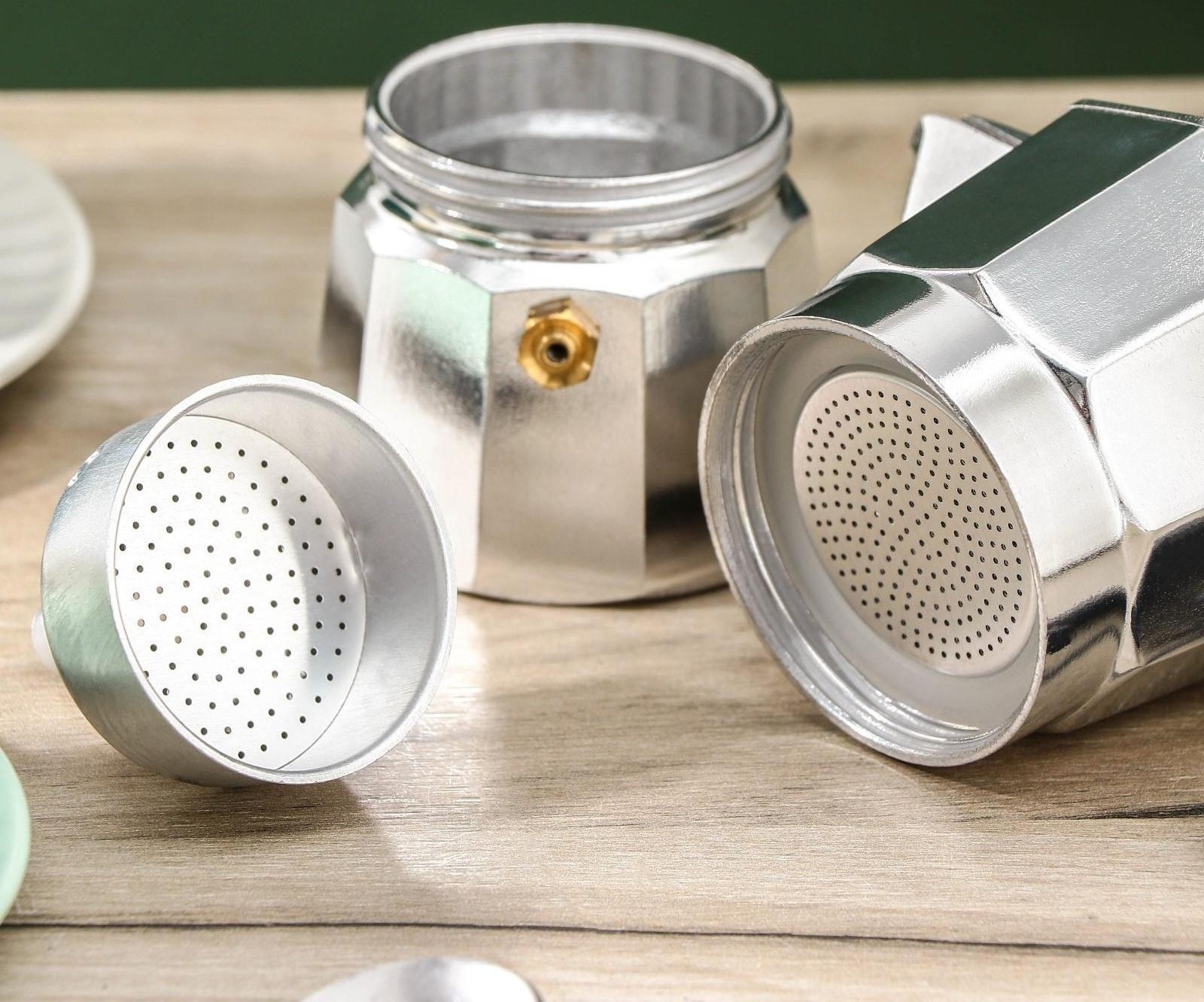 Кофеварка гейзерная Доляна Alum, на 1 чашку, 50 мл