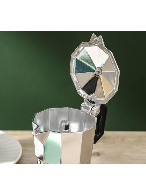 Кофеварка гейзерная Доляна Alum, на 1 чашку, 50 мл