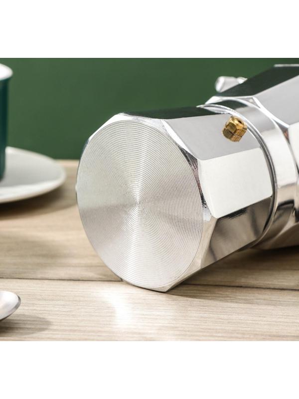 Кофеварка гейзерная Доляна Alum, на 3 чашки, 150 мл