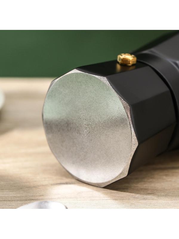 Кофеварка гейзерная Доляна Alum black, на 1 чашку, 50 мл