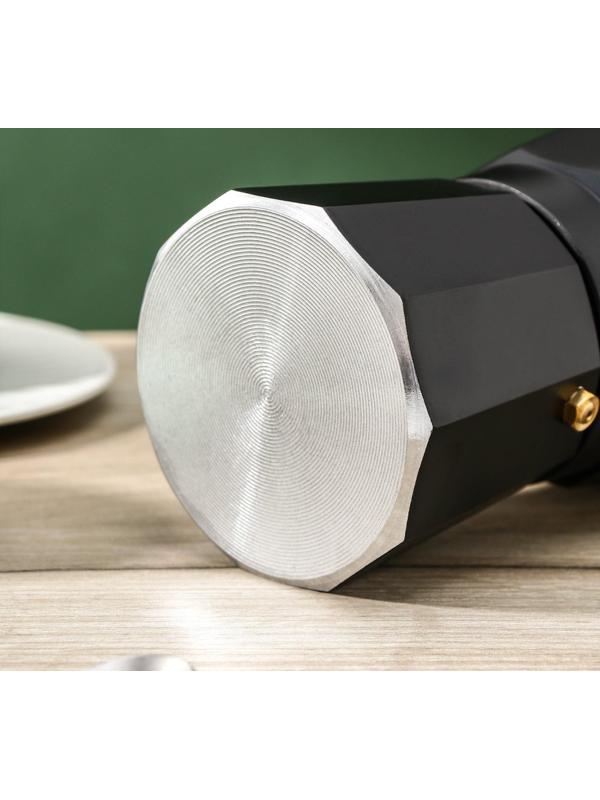Кофеварка гейзерная Доляна Alum black, на 6 чашек, 300 мл