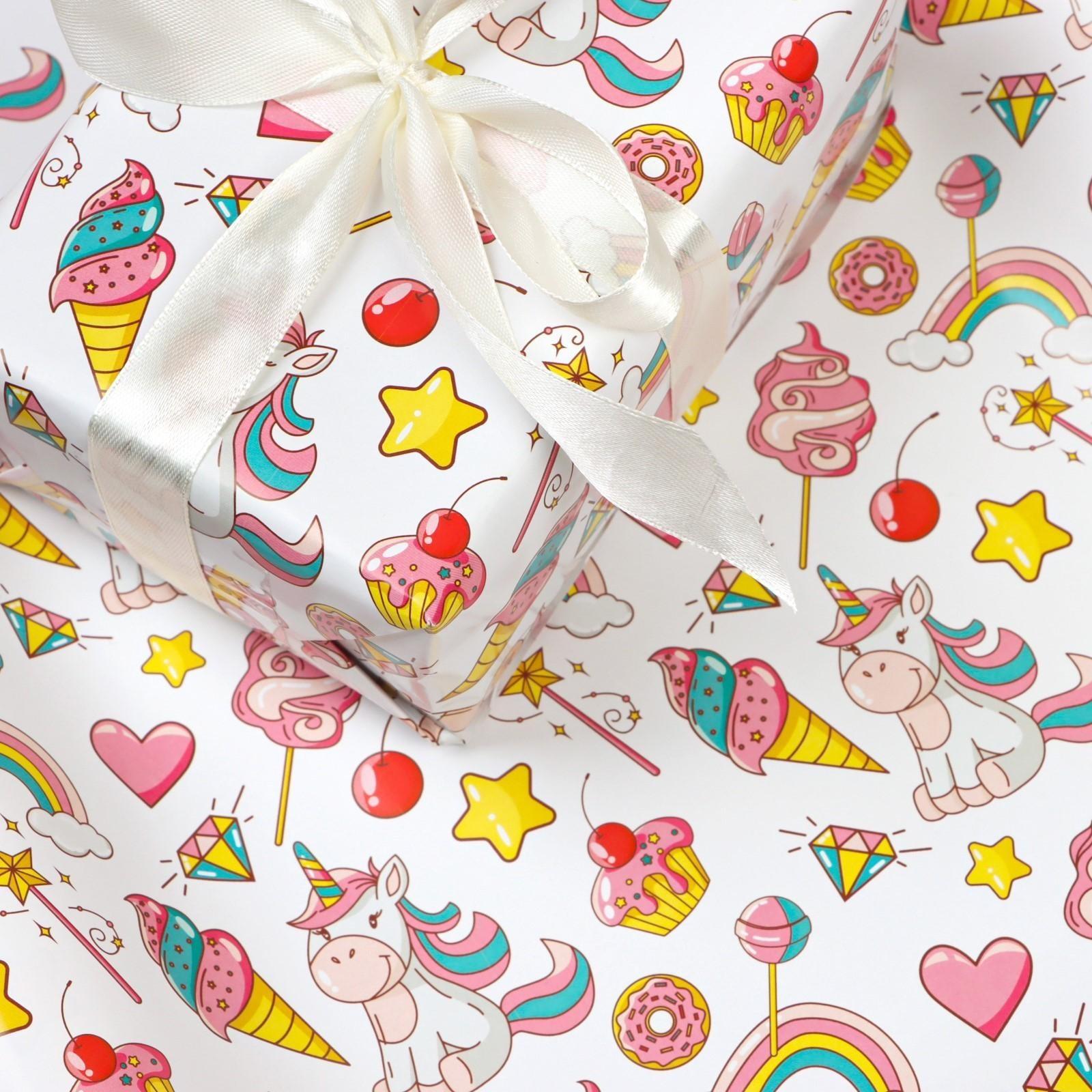 Бумага упаковочная глянцевая 