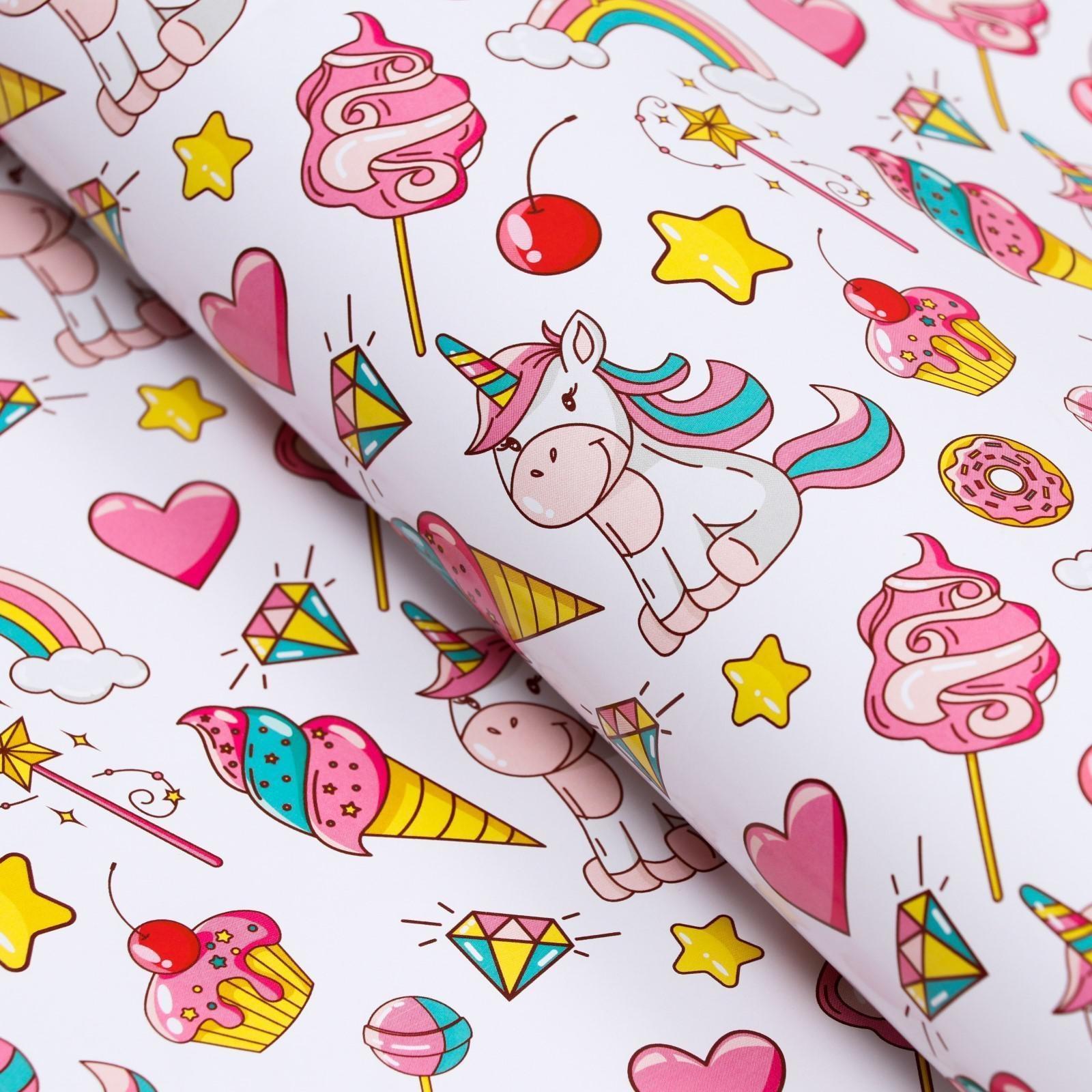 Бумага упаковочная глянцевая 