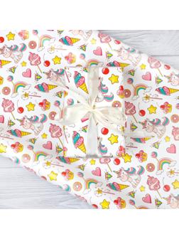 Бумага упаковочная глянцевая 