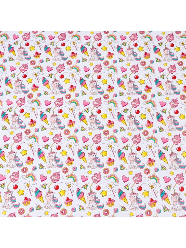 Бумага упаковочная глянцевая 