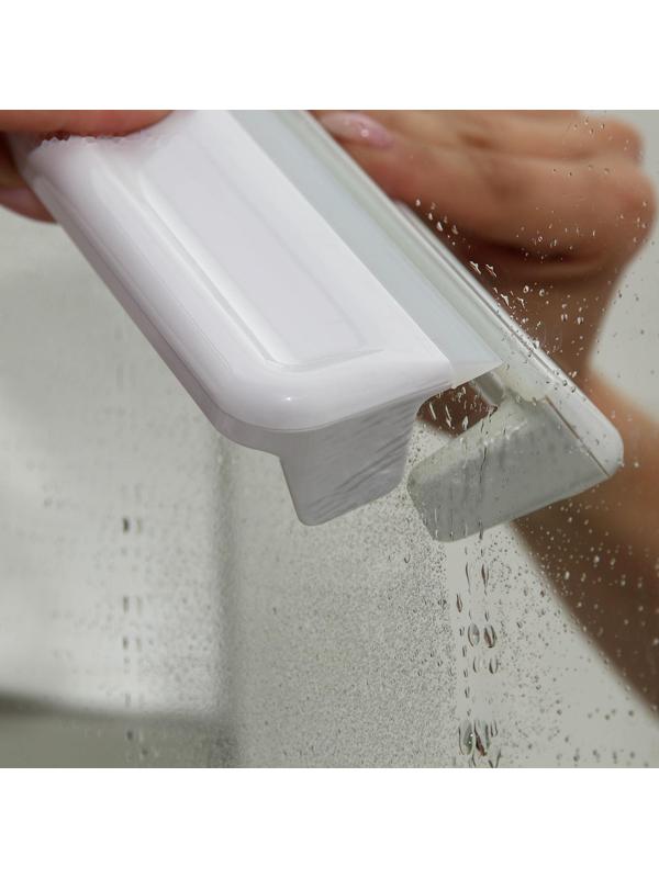 Водосгон для зеркал и душевых кабин, с подвесом, 25×5×4 см