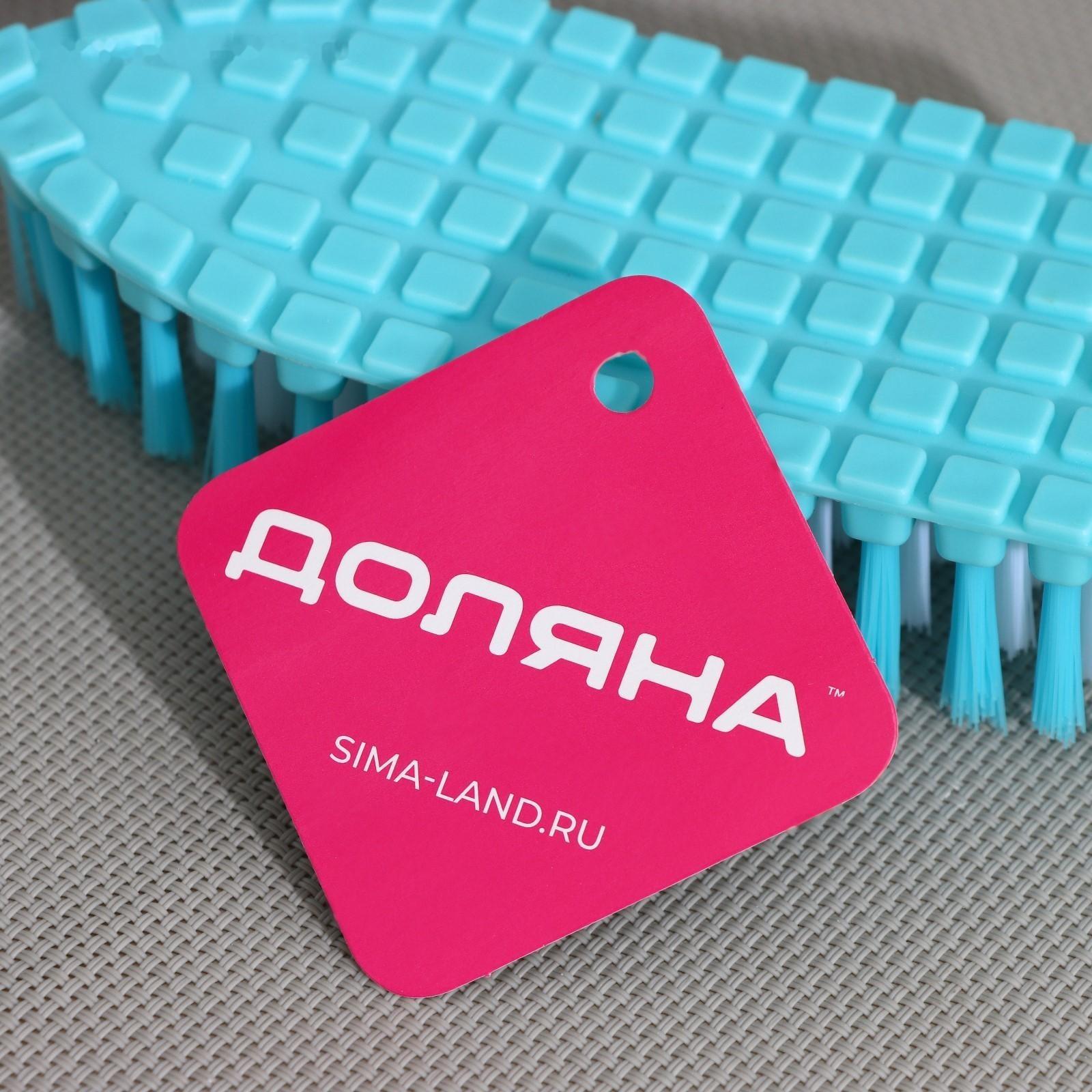 Щётка-утюжок Доляна, гибкая, 15,5×6,5×3,5 см, цвет МИКС