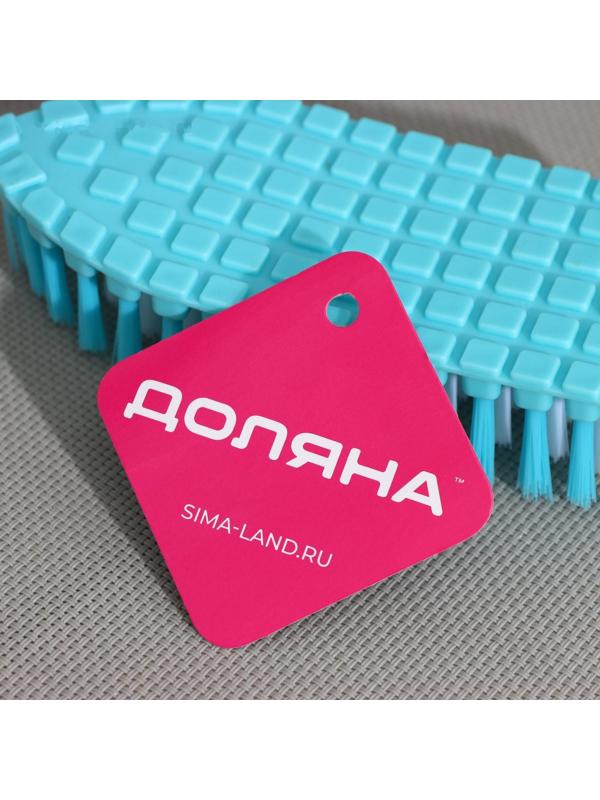 Щётка-утюжок Доляна, гибкая, 15,5×6,5×3,5 см, цвет МИКС