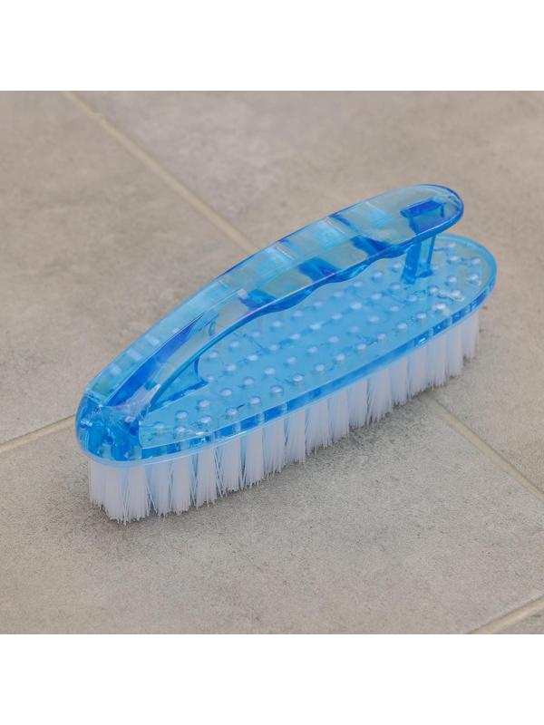 Щётка-утюжок «Дельта», 16×5×6 см, цельная ручка, прозрачный пластик, цвет МИКС