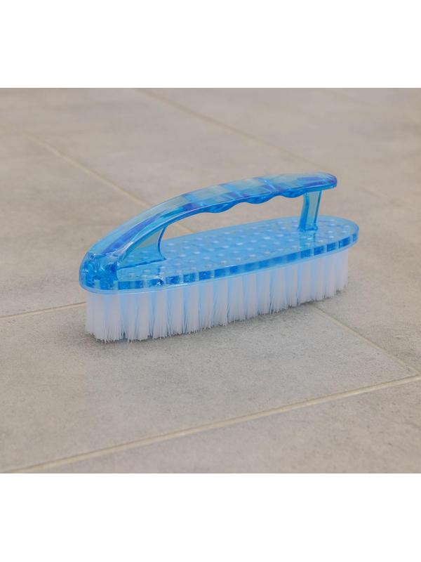 Щётка-утюжок «Дельта», 16×5×6 см, цельная ручка, прозрачный пластик, цвет МИКС