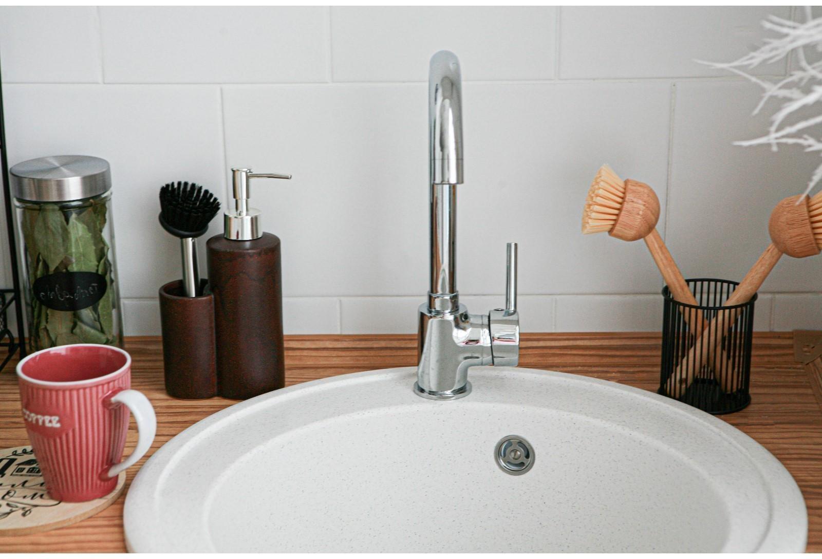 Щётка для посуды Доляна «Лотос», круглая, 22 см