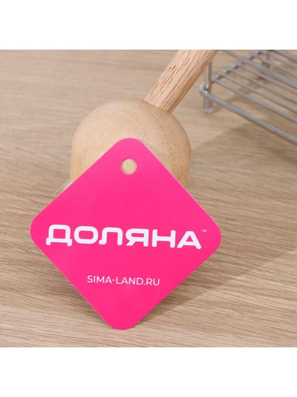 Щётка для посуды Доляна «Лотос», круглая, 22 см