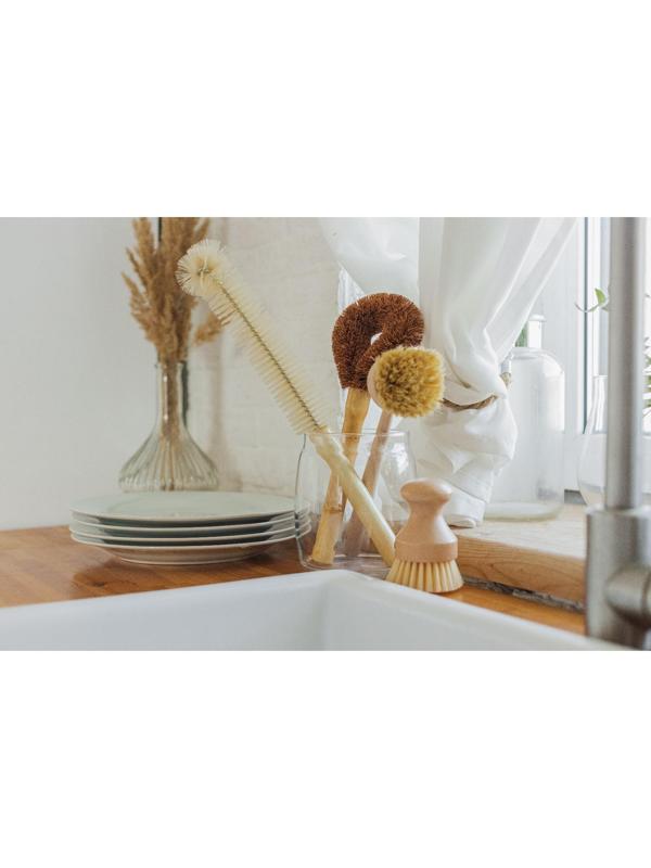 Щётка для посуды Доляна «Лотос», круглая, 22 см