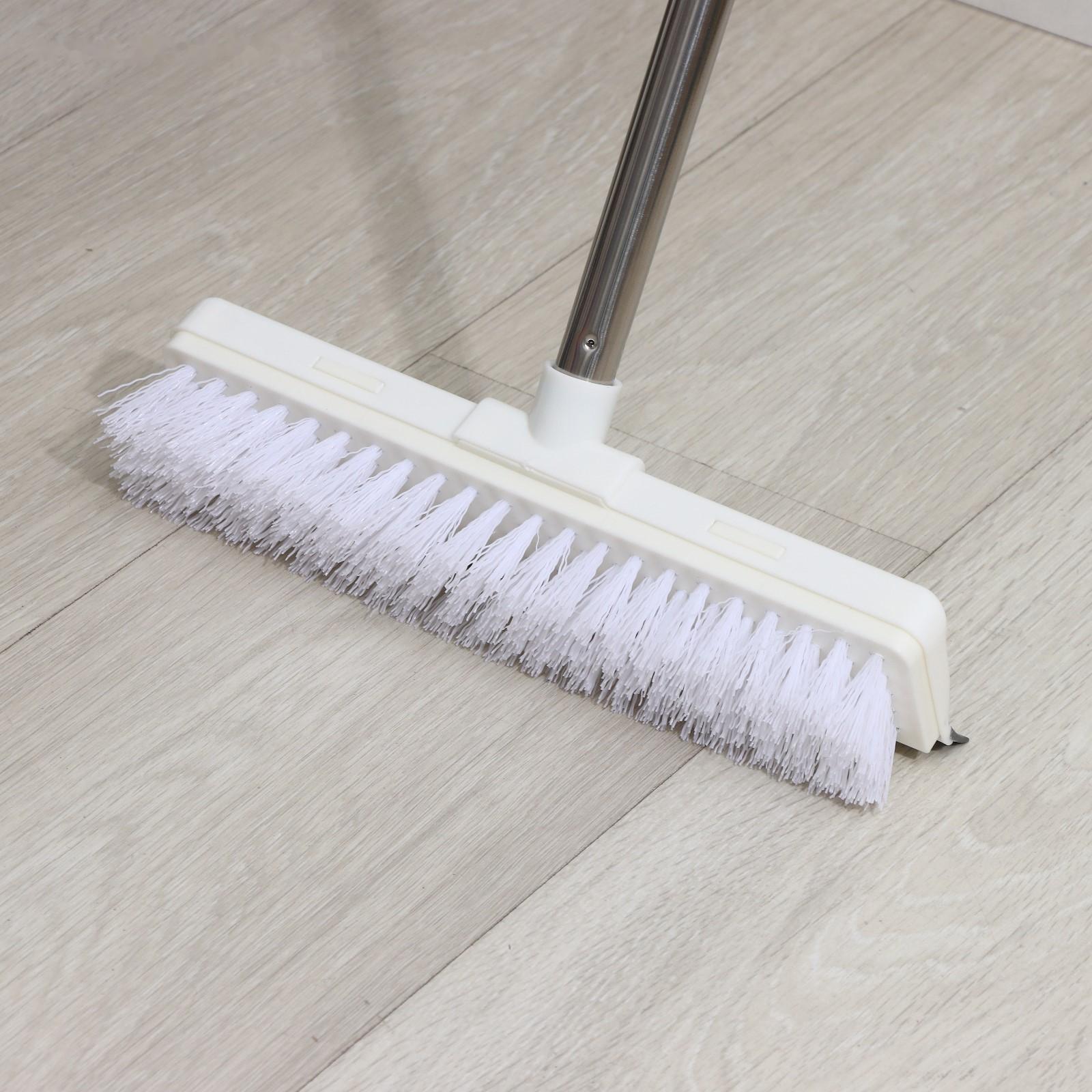 Щётка для подметания пола с водосгоном Доляна, черенок из нержавеющей стали, 28×6×126 см