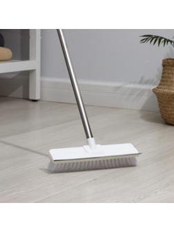 Щётка для подметания пола с водосгоном Доляна, черенок из нержавеющей стали, 28×6×126 см