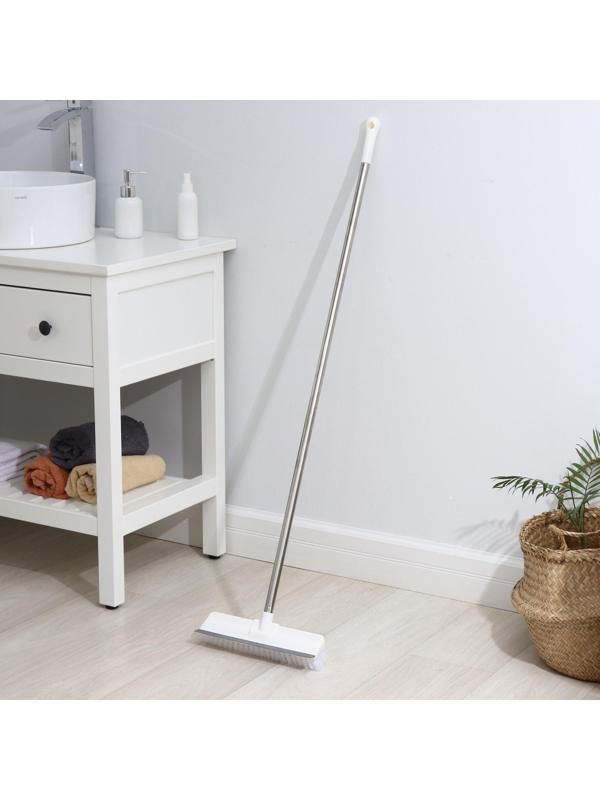 Щётка для подметания пола с водосгоном Доляна, черенок из нержавеющей стали, 28×6×126 см