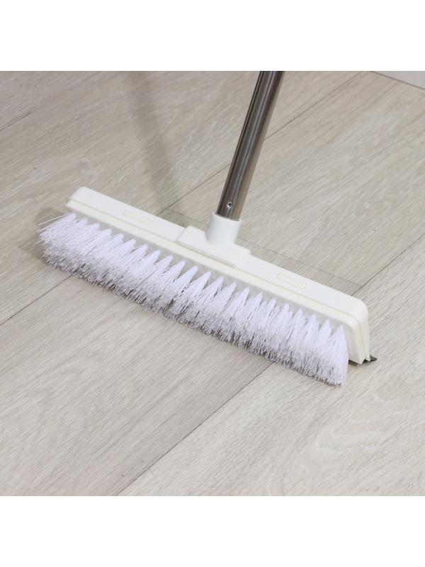 Щётка для подметания пола с водосгоном Доляна, черенок из нержавеющей стали, 28×6×126 см