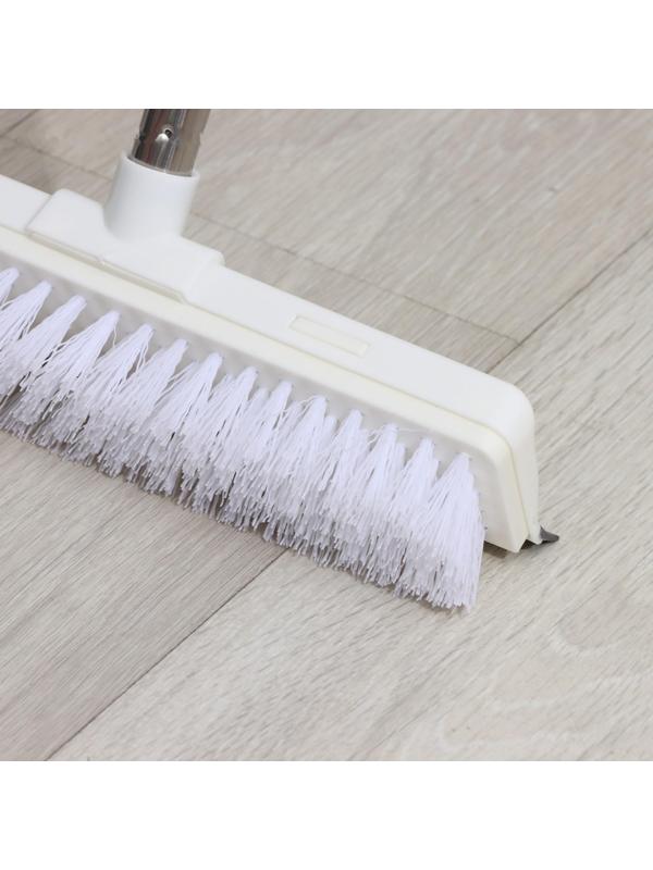 Щётка для подметания пола с водосгоном Доляна, черенок из нержавеющей стали, 28×6×126 см