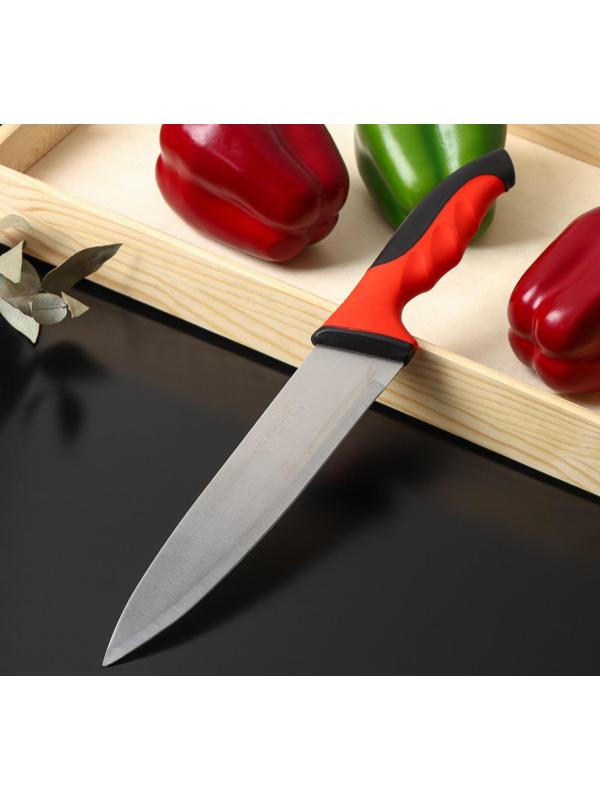 Нож-шеф Bull, лезвие 20,5 см, цвет красный