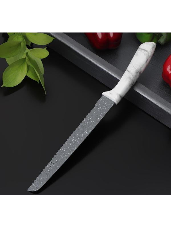 Нож хлебный «Мрамор», лезвие 20 см