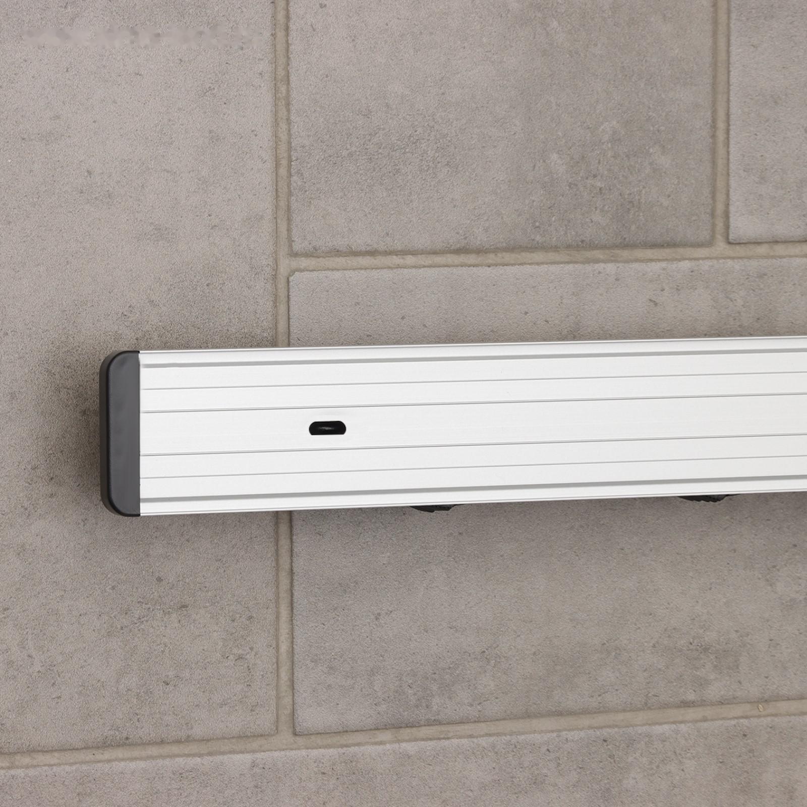 Держатель для уборочного инвентаря, 40×5×4 см, 3 отделения, алюминий