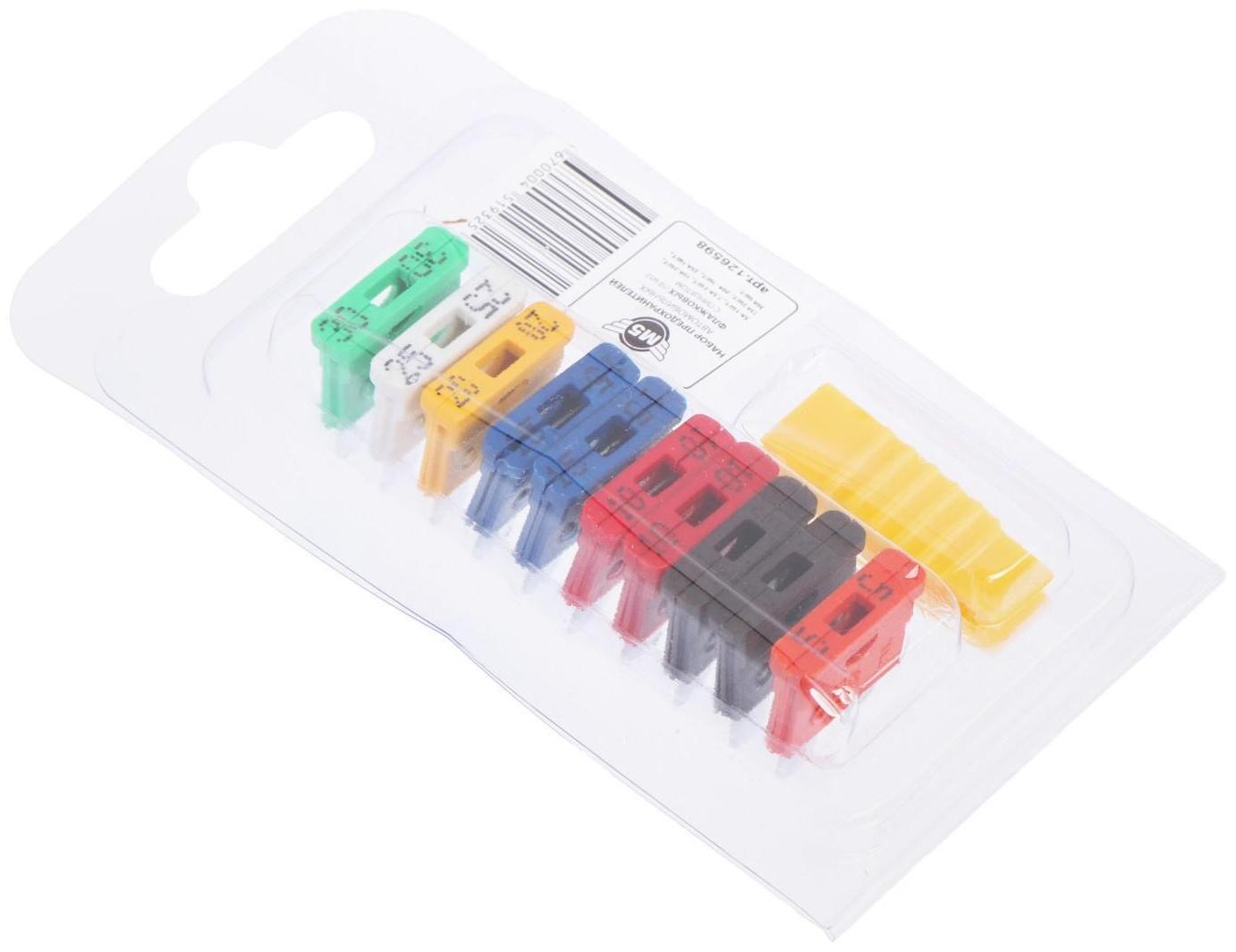 Набор флажковых предохранителей М5, с пинцетом