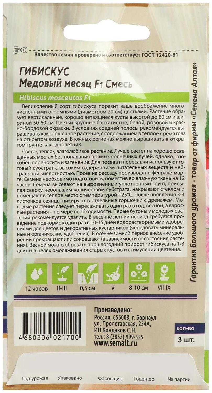 Семена цветов Гибискус 