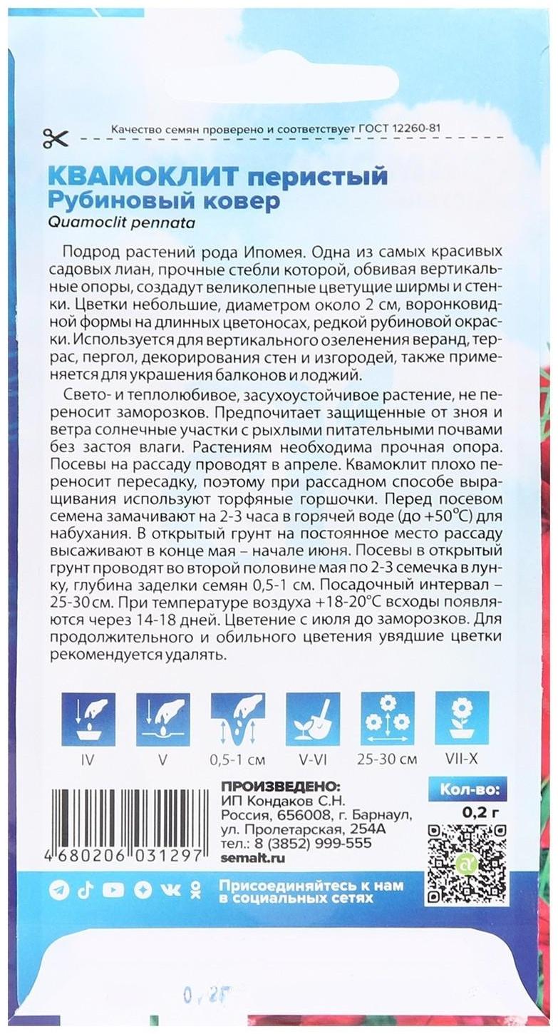 Семена цветов Квамоклит 