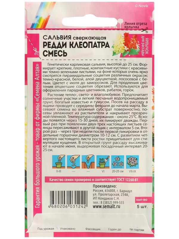 Семена цветов Сальвия 