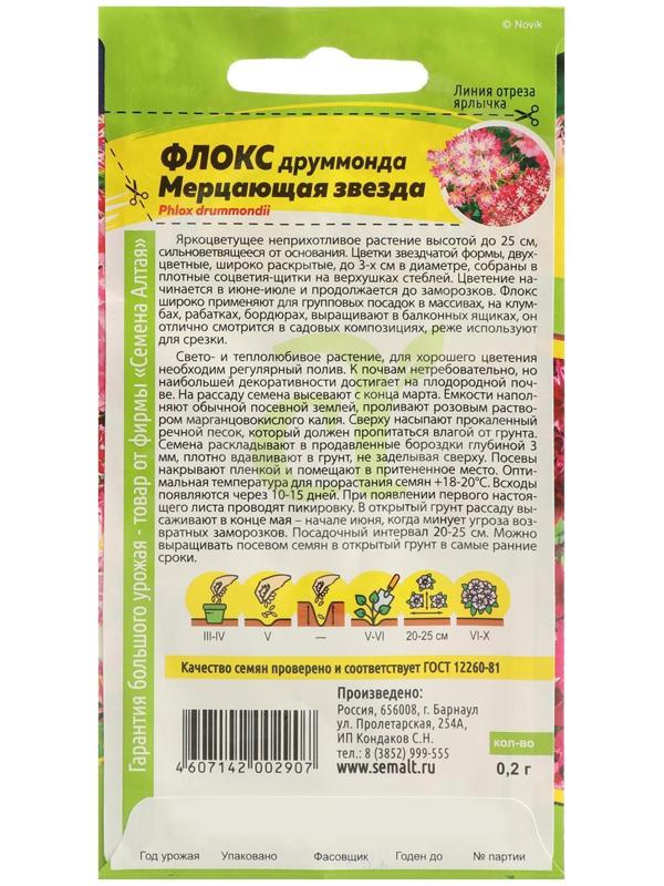 Семена цветов Флокс 