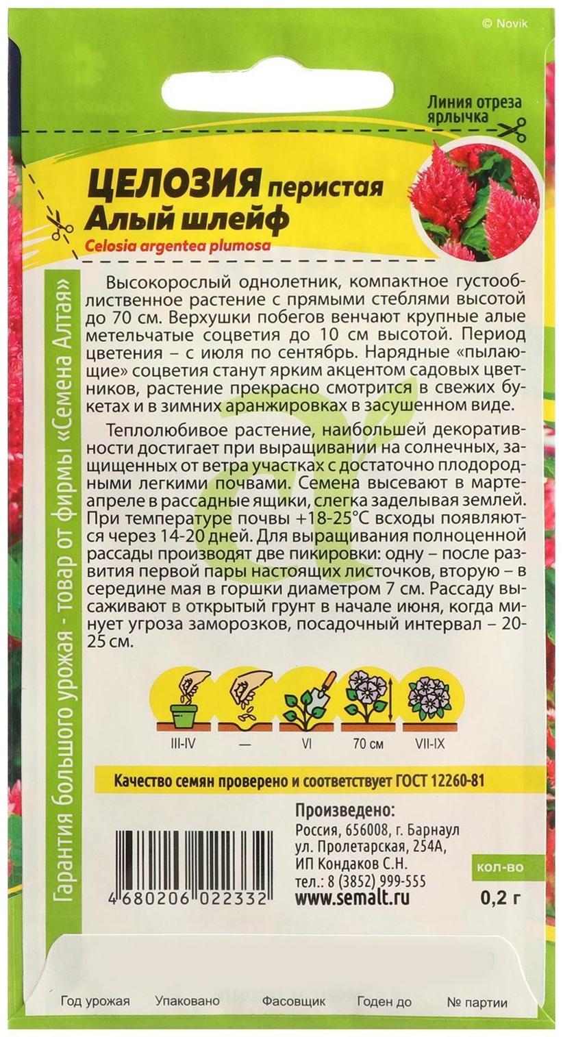 Семена цветов Целозия 