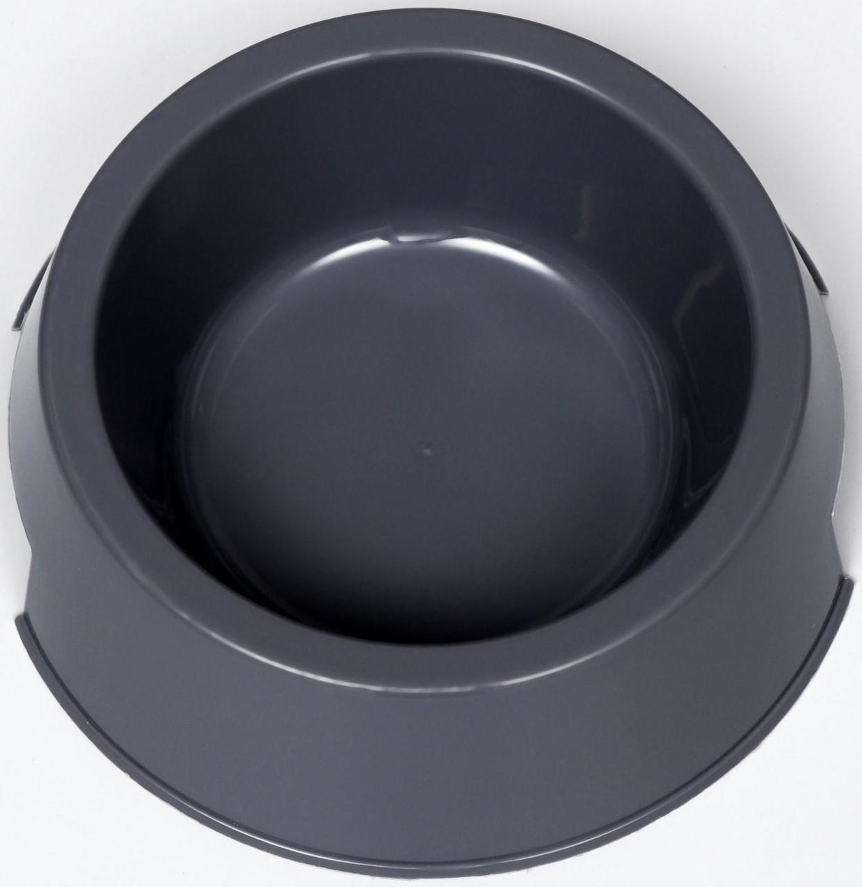 Миска пластиковая 17 х 17 х 5 см, 400 мл, серая