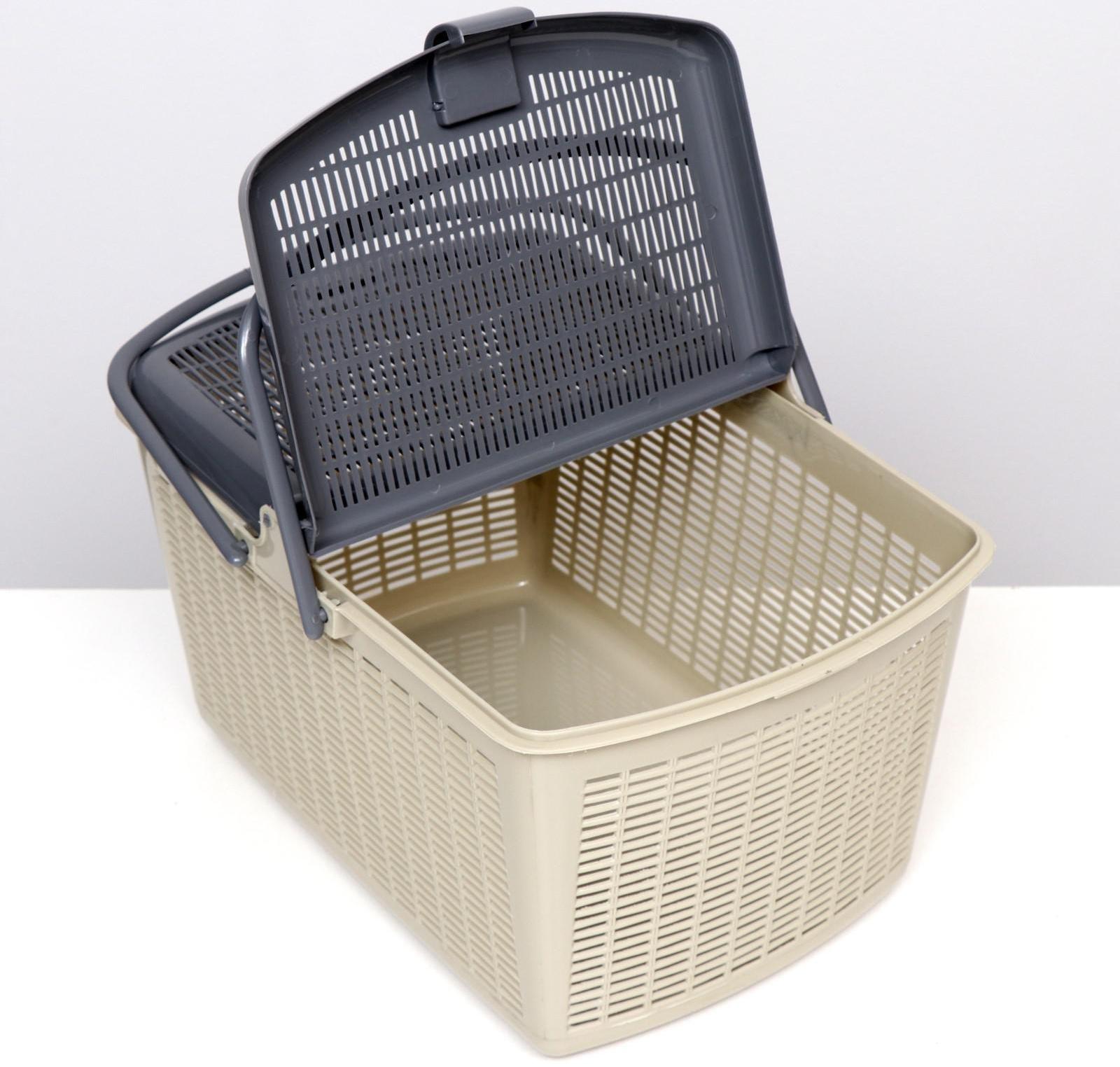 Корзина 47х36х27,5 см, серая