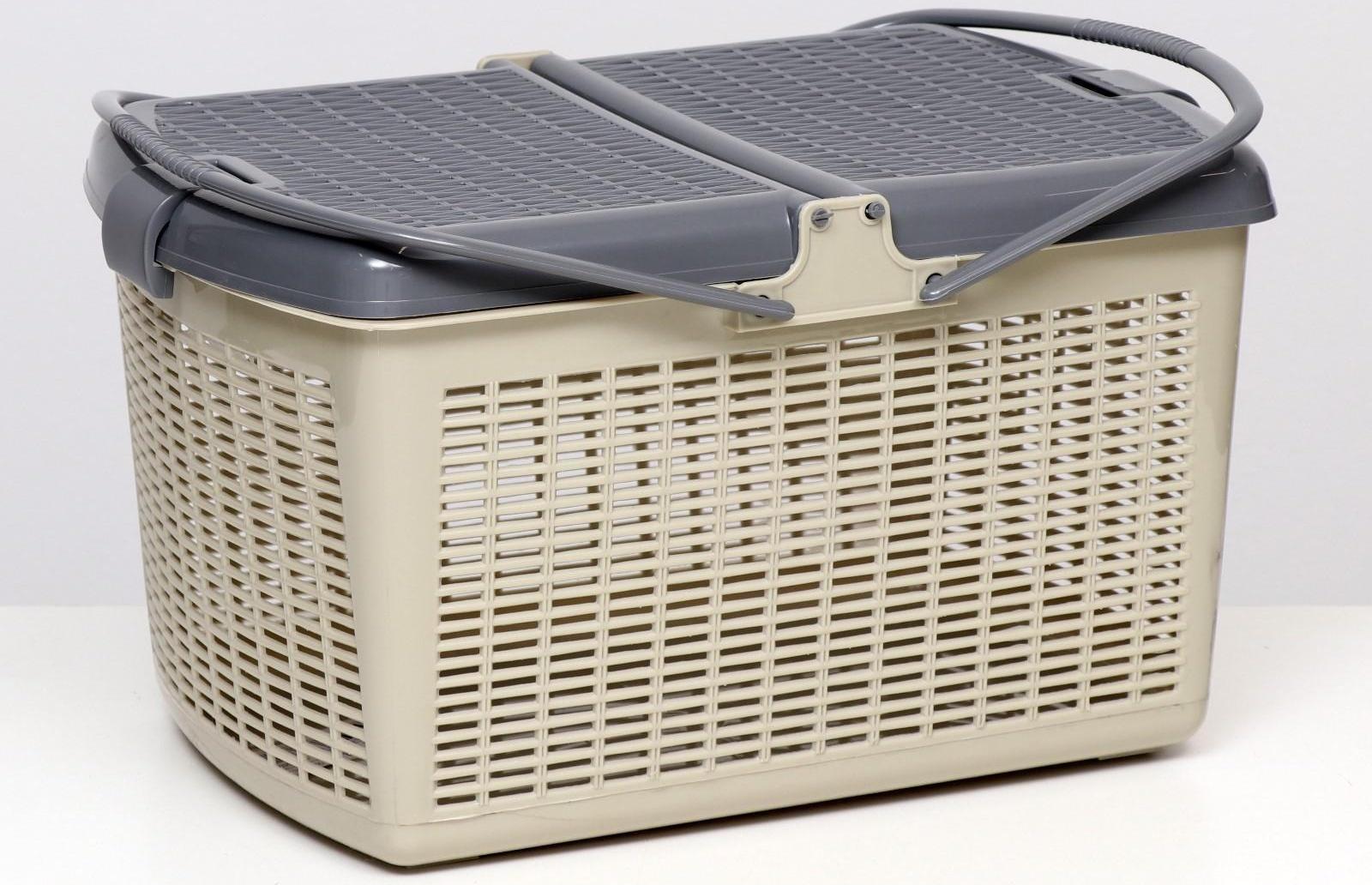 Корзина 47х36х27,5 см, серая