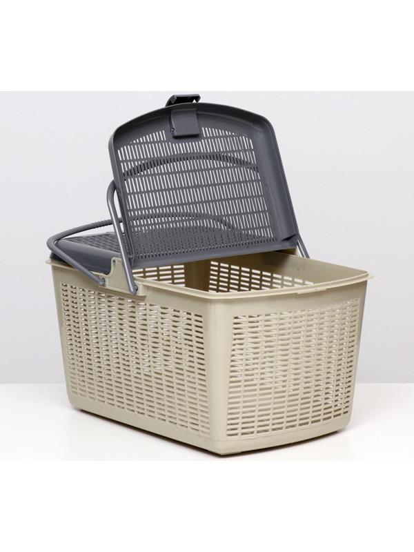 Корзина 47х36х27,5 см, серая
