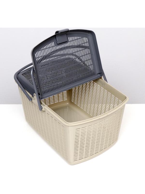 Корзина 47х36х27,5 см, серая