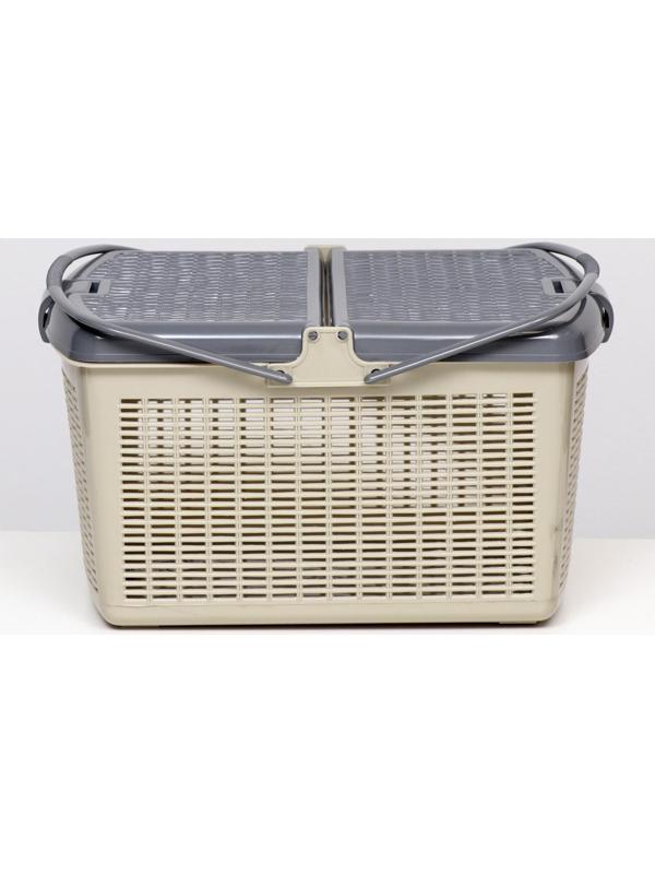 Корзина 47х36х27,5 см, серая