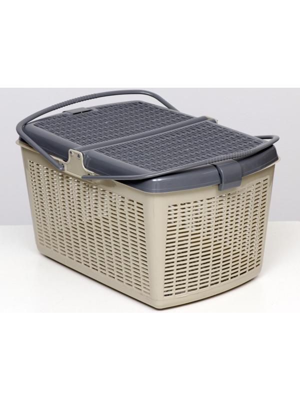 Корзина 47х36х27,5 см, серая