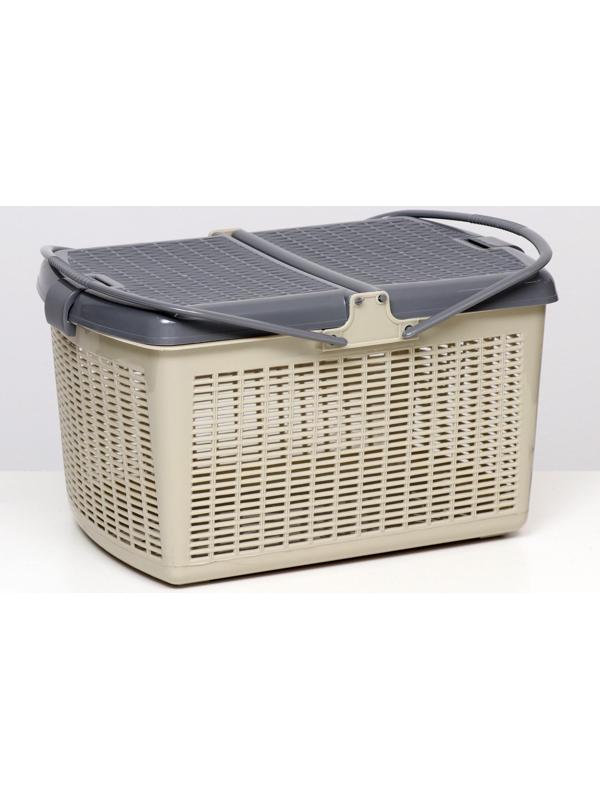 Корзина 47х36х27,5 см, серая