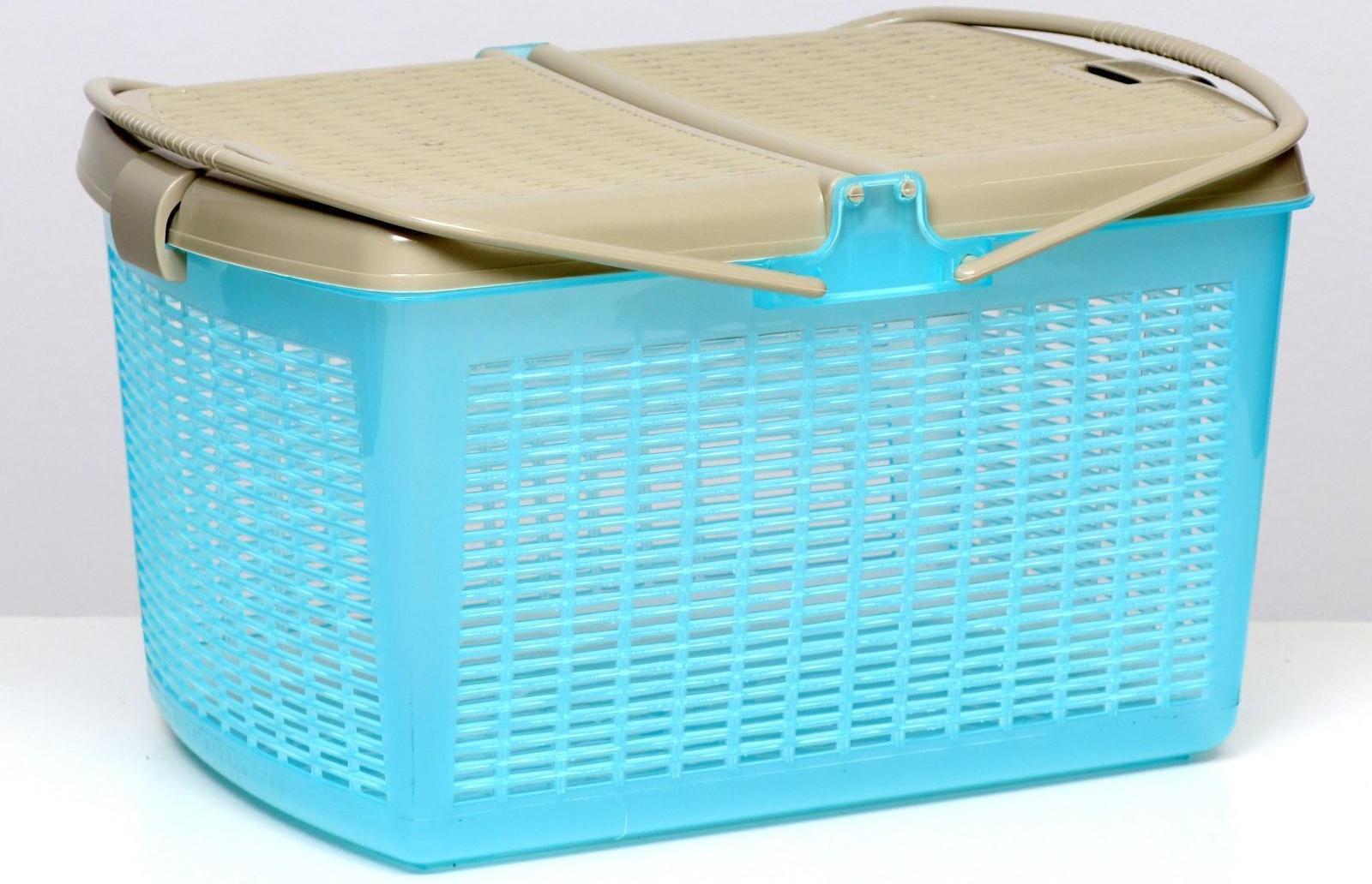 Корзина 47х36х27,5 см, бирюзовый